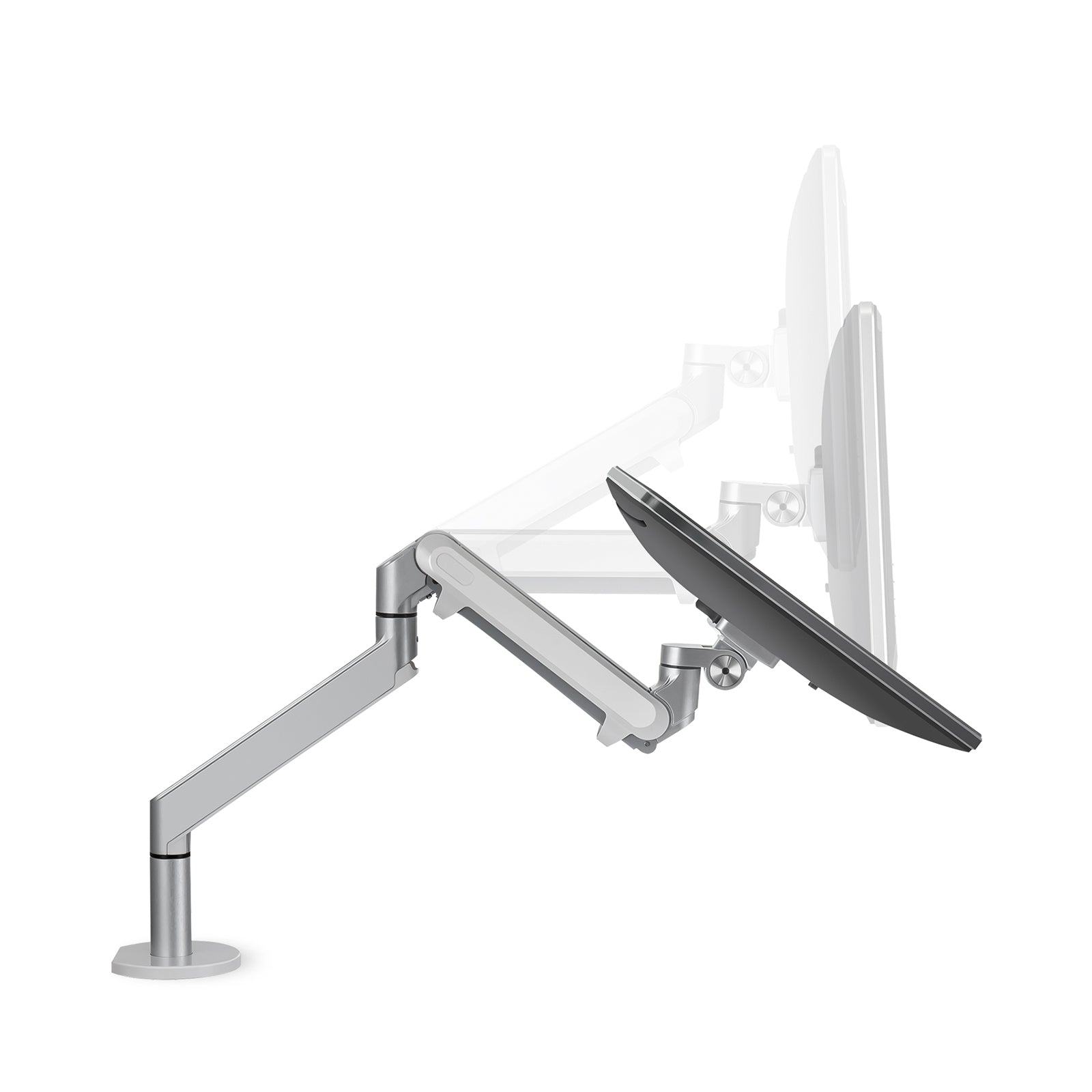 Flex Single Monitor Arm with Laptop Tray- Gas Spring